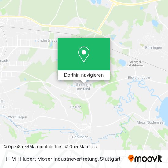 H-M-I Hubert Moser Industrievertretung Karte