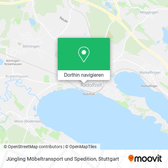 Jüngling Möbeltransport und Spedition Karte