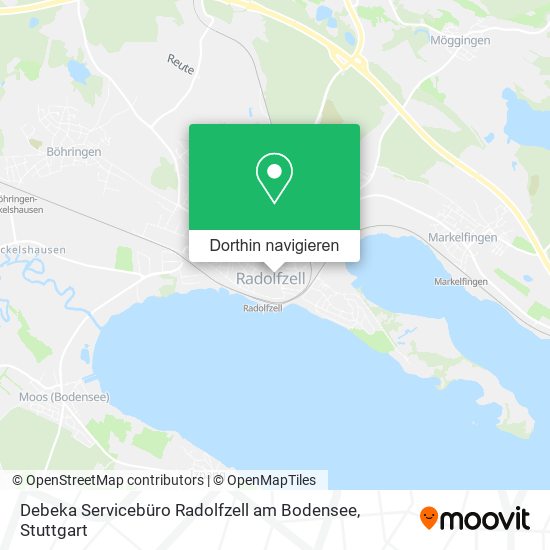 Debeka Servicebüro Radolfzell am Bodensee Karte