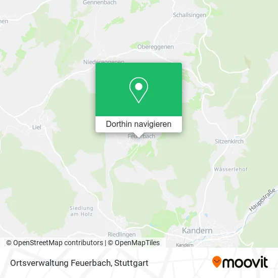 Ortsverwaltung Feuerbach Karte
