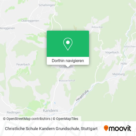 Christliche Schule Kandern Grundschule Karte