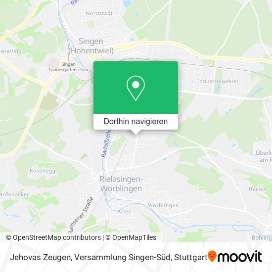 Jehovas Zeugen, Versammlung Singen-Süd Karte