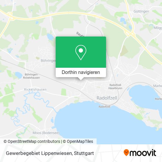 Gewerbegebiet Lippenwiesen Karte