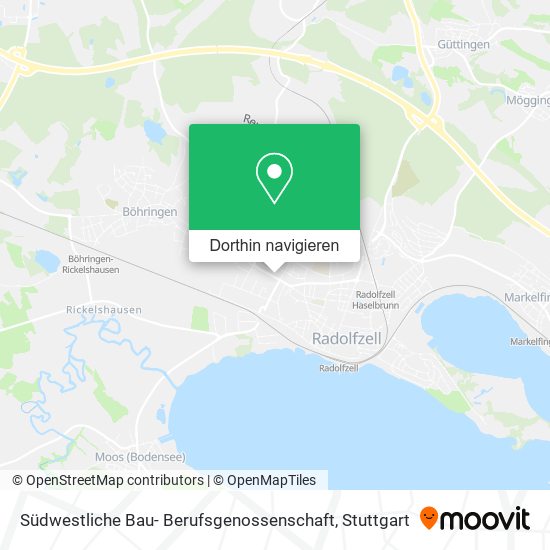 Südwestliche Bau- Berufsgenossenschaft Karte