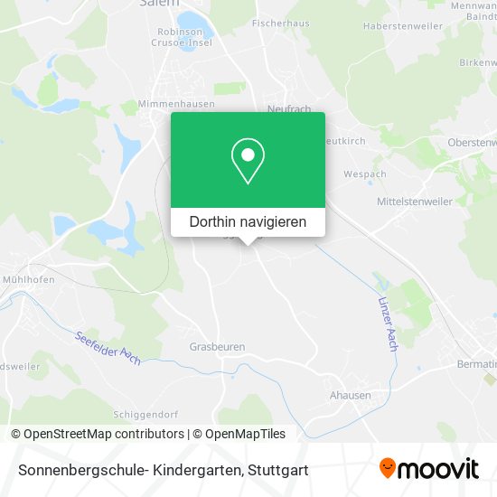 Sonnenbergschule- Kindergarten Karte