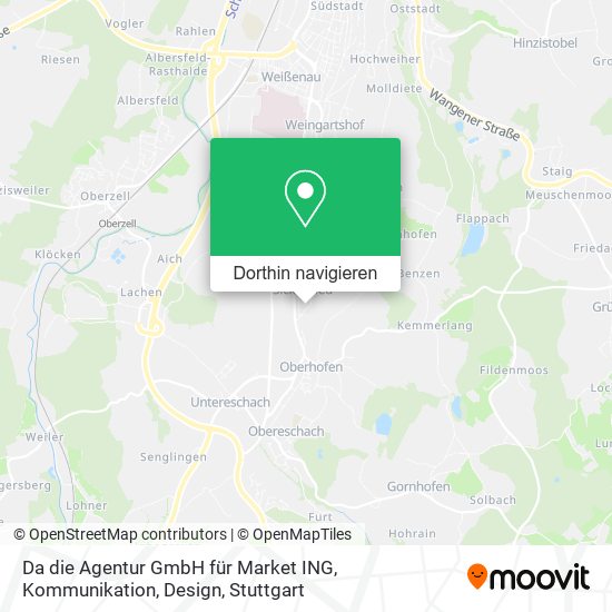 Da die Agentur GmbH für Market ING, Kommunikation, Design Karte