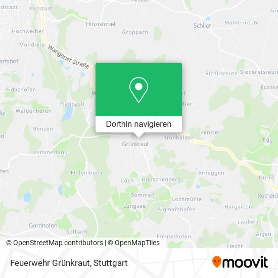 Feuerwehr Grünkraut Karte