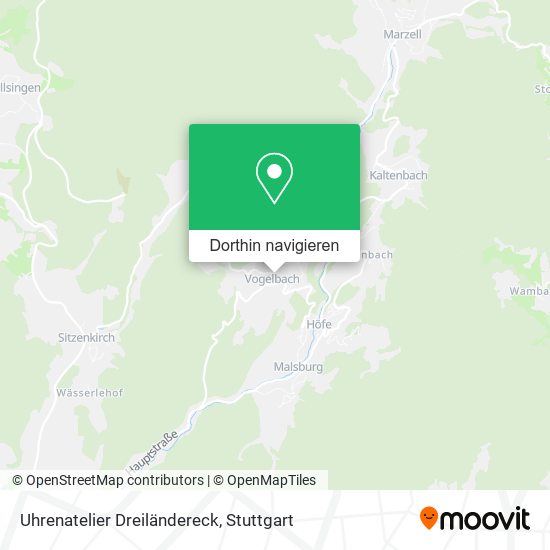 Uhrenatelier Dreiländereck Karte