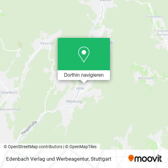 Edenbach Verlag und Werbeagentur Karte