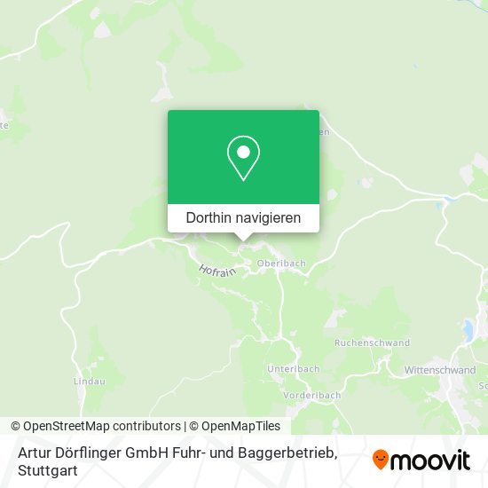 Artur Dörflinger GmbH Fuhr- und Baggerbetrieb Karte