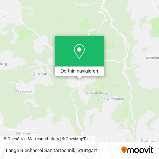 Lange Blechnerei Sanitärtechnik Karte