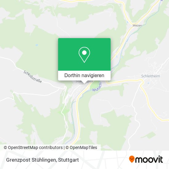 Grenzpost Stühlingen Karte