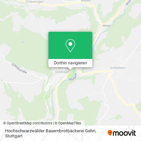 Hochschwarzwälder Bauernbrotbäckerei Gehri Karte