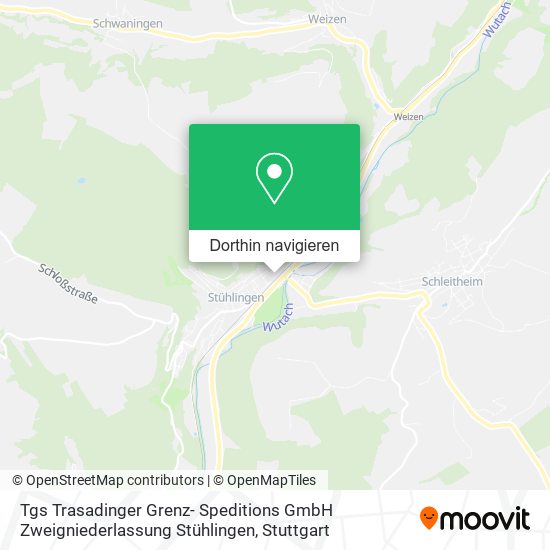 Tgs Trasadinger Grenz- Speditions GmbH Zweigniederlassung Stühlingen Karte