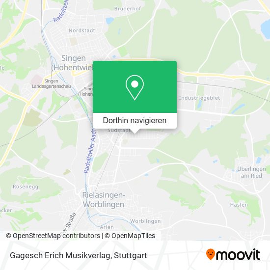 Gagesch Erich Musikverlag Karte