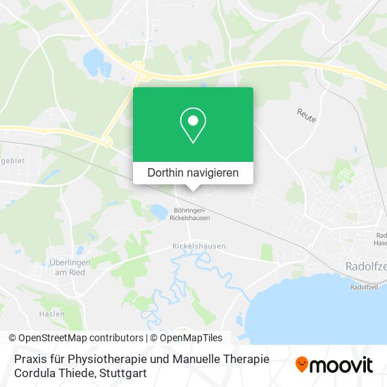 Praxis für Physiotherapie und Manuelle Therapie Cordula Thiede Karte