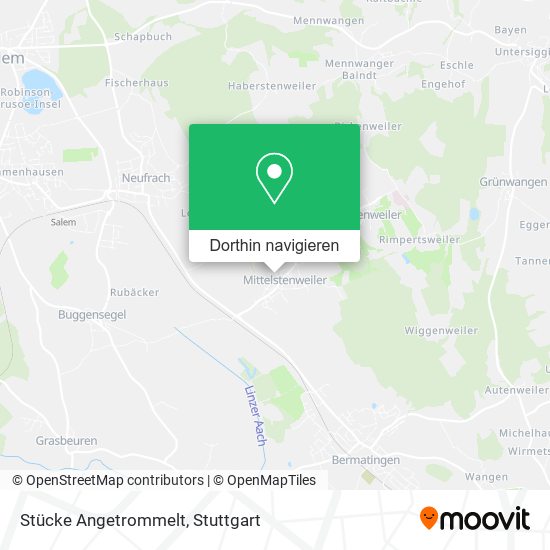 Stücke Angetrommelt Karte