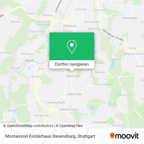 Montessori Kinderhaus Ravensburg Karte