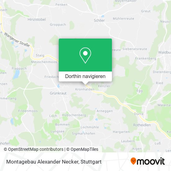Montagebau Alexander Necker Karte