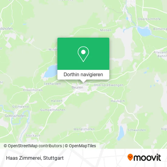 Haas Zimmerei Karte
