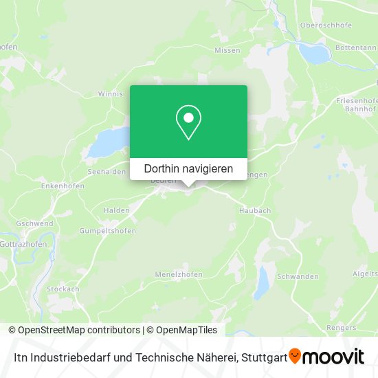 Itn Industriebedarf und Technische Näherei Karte