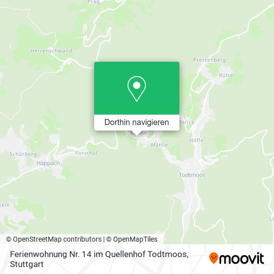 Ferienwohnung Nr. 14 im Quellenhof Todtmoos Karte