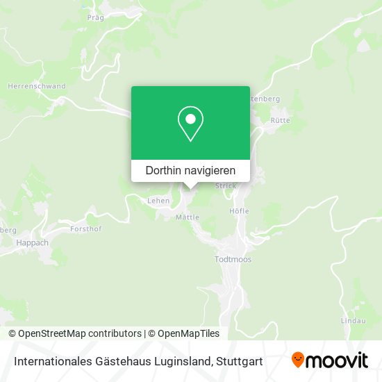 Internationales Gästehaus Luginsland Karte