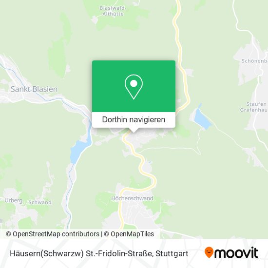 Häusern(Schwarzw) St.-Fridolin-Straße Karte