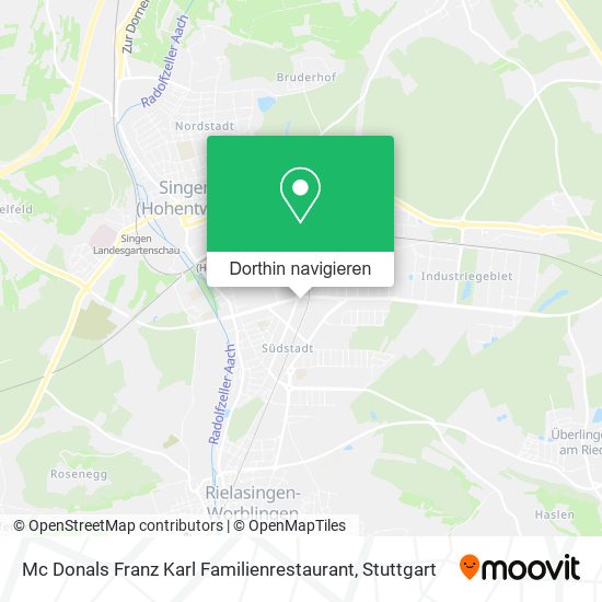Mc Donals Franz Karl Familienrestaurant Karte