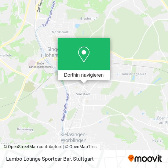 Lambo Lounge Sportcar Bar Karte