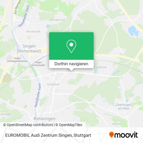 EUROMOBIL Audi Zentrum Singen Karte