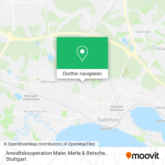 Anwaltskooperation Maier, Merle & Betsche Karte