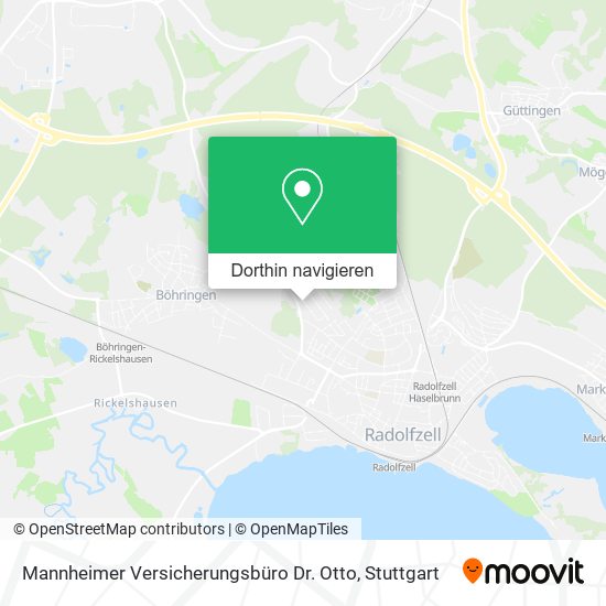 Mannheimer Versicherungsbüro Dr. Otto Karte