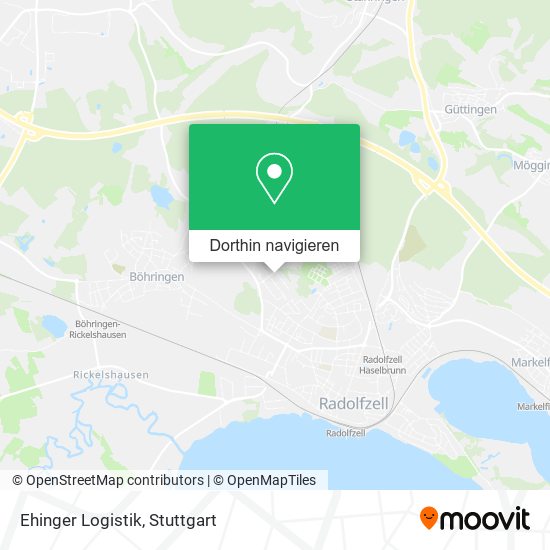 Ehinger Logistik Karte