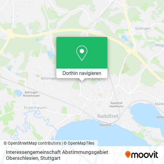 Interessengemeinschaft Abstimmungsgebiet Oberschlesien Karte