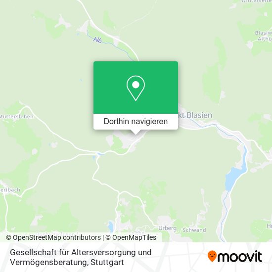 Gesellschaft für Altersversorgung und Vermögensberatung Karte