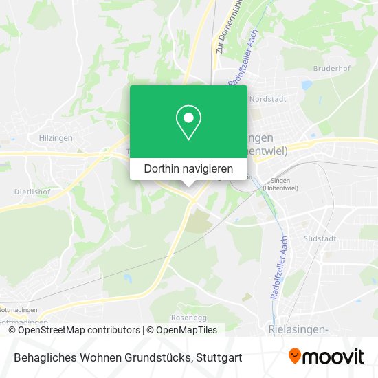 Behagliches Wohnen Grundstücks Karte