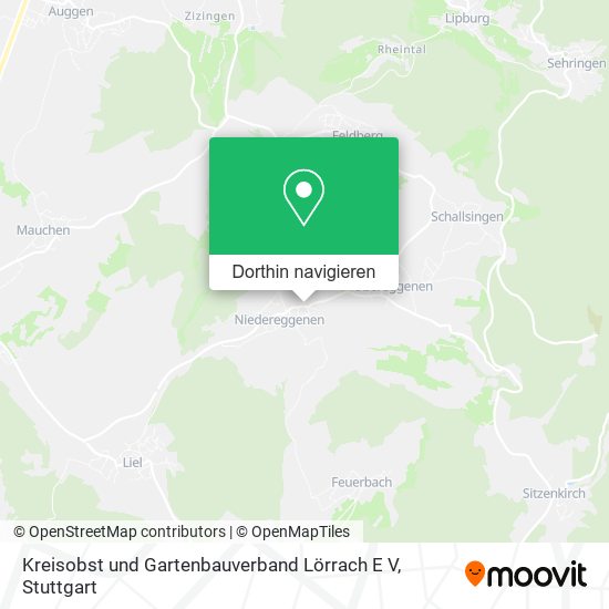 Kreisobst und Gartenbauverband Lörrach E V Karte