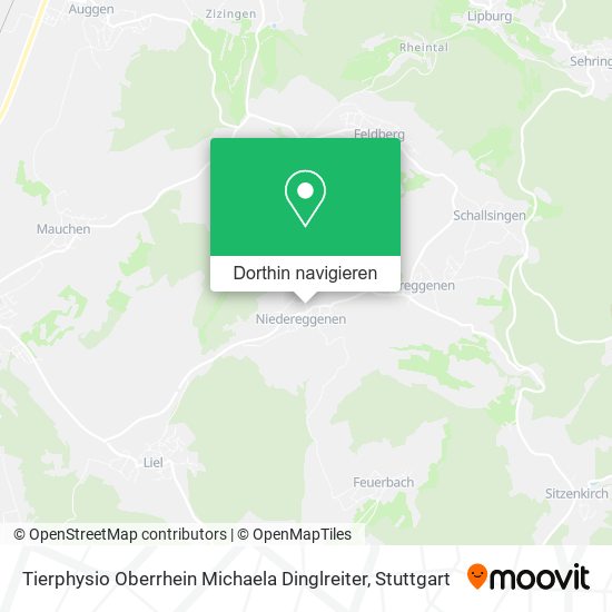 Tierphysio Oberrhein Michaela Dinglreiter Karte