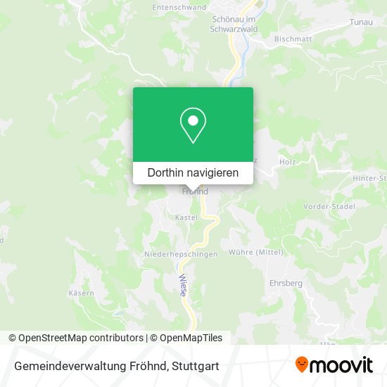 Gemeindeverwaltung Fröhnd Karte