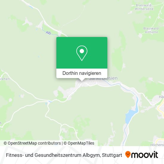 Fitness- und Gesundheitszentrum Albgym Karte