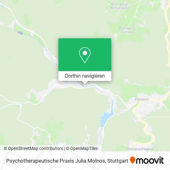 Psychotherapeutische Praxis Julia Molnos Karte