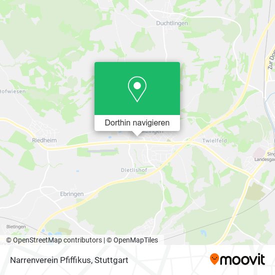 Narrenverein Pfiffikus Karte