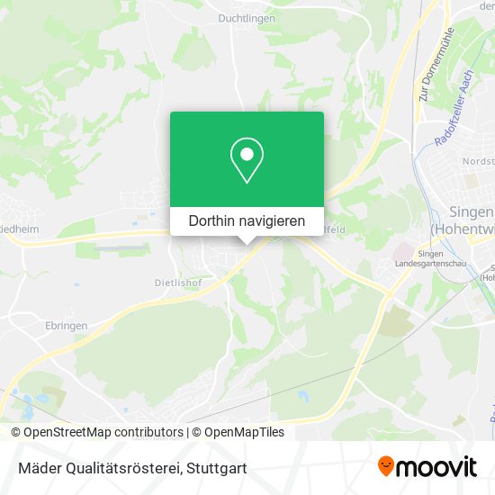 Mäder Qualitätsrösterei Karte