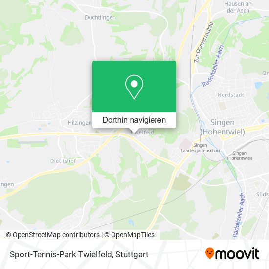 Sport-Tennis-Park Twielfeld Karte