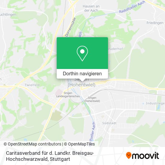 Caritasverband für d. Landkr. Breisgau-Hochschwarzwald Karte