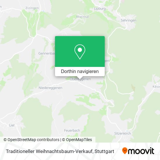Traditioneller Weihnachtsbaum-Verkauf Karte