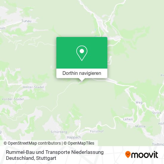 Rummel-Bau und Transporte Niederlassung Deutschland Karte