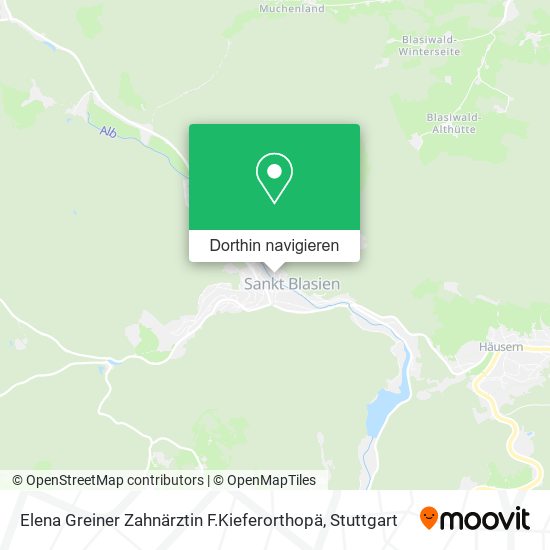 Elena Greiner Zahnärztin F.Kieferorthopä Karte