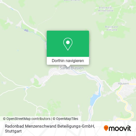 Radonbad Menzenschwand Beteiligungs-GmbH Karte